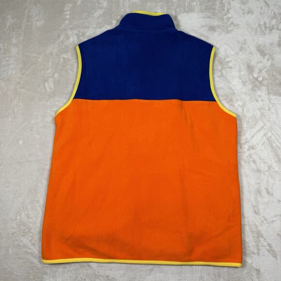 NWT Polo Ralph Lauren Color Blocked Brushed Fleece Vest Men's Size M Orange Blue - Picture 6 of 9